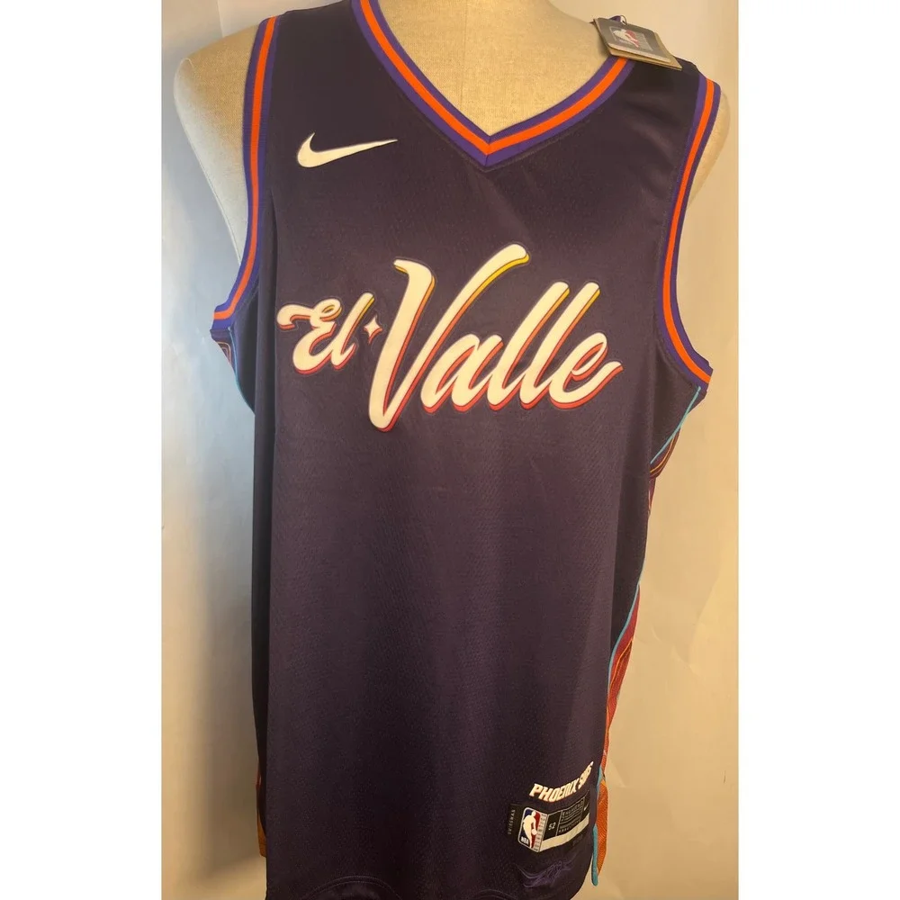 Nike NBA Phoenix Suns El Valle Swingman City Edition Jersey Dri-Fit Size XL
